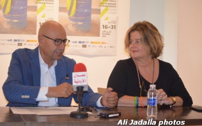 La profesora Rocío Villalonga en Jordania en el Festival de Arte Público IN/OUT